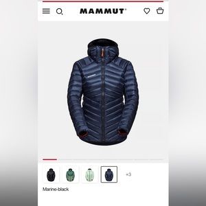NWOT Mammut IN Broad Peak down jacket